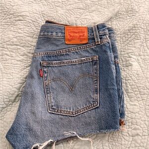 Levi's Classic Blue Denim Cutoffs